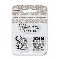 Sellos acrílicos de Save the date - ScrapBerrys