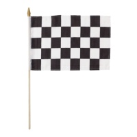 Bandera de Racing de 45 x 30 cm - 1 unidad