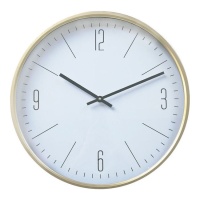 Reloj de pared clásico blanco de 50 cm - DCasa