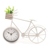 Reloj de mesa bicicleta crema - DCasa