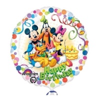 Globo de Mickey de Happy Birthday de 43 cm - Anagram