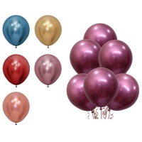 Globos de látex de 45 cm metalizados reflex - Sempertex - 6 unidades