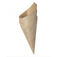 Conos de 18 cm de madera - 25 unidades