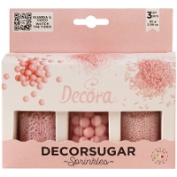 Kit de sprinkles surtidos rosa perla - 85 gr
