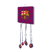 Piñata de FC Barcelona cuadrada de 40 x 40 cm