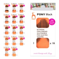 Agujas para quilting cortas de distintos grosores - Pony