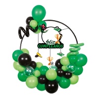 Kit de globos de fútbol con aro y cartel - 36 unidades