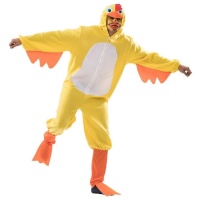 Disfraz de pollo amarillo para adulto