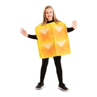 Disfraz de Tetris amarillo infantil