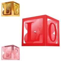 Caja para globos de Love - 1 unidad