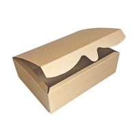 Caja para galletas kraft de 20,2 x 15,7 x 6 cm - Pastkolor