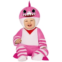 Disfraz de Baby Shark rosa para bebé