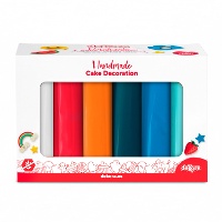 Set de fondant de 6 colores misión espacial de 600 gr - Dekora