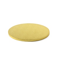 Base para tarta redonda de 35,5 x 35,5 x 1,2 cm dorada - Decora