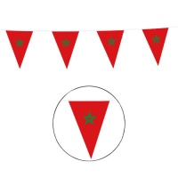 Banderín de Marruecos de triángulo de 10 m