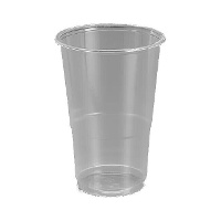 Vasos de 350 ml de plástico transparente - 100 unidades