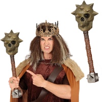 Maza vikinga de calavera de 60 cm