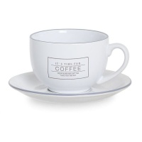 Taza de 450 ml Essential con plato - DCasa