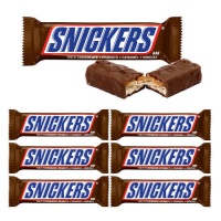 Snickers de chocolate con leche con cacahuetes - 6 unidades