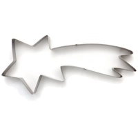 Molde o cortador XXL de estrella fugaz de 28 x 13 cm - Decora