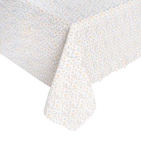Mantel de tela de flores pequeñas de 1,45 x 1,45 m