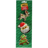 Cortadores de Papá Noel, reno y árbol de Navidad - Wilton - 3 unidades