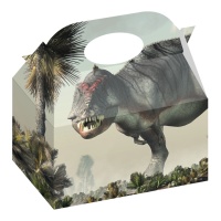Cajas de cartón de dinosaurios del jurásico de 16,5 x 10 x 16,5 cm - 12 unidades