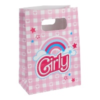 Bolsas de Barbie Girly de 13 x 7 x 18 cm - 10 unidades