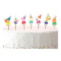 Velas de figuras de Peppa Pig de 2,4 a 5,4 cm - 7 unidades