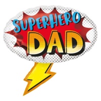 Globo de cómic Superhero Dad de 68 x 66 cm - Anagram