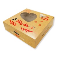 CAJA TARTA H15 BIO KRAFT 23X23X15 CMS ALTURA