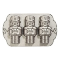 Molde de aluminio de cascanueces de 29 x 18 x 5,8 cm - Decora - 3 cavidades