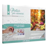 Pintar por números paisaje floral de 40 x 29,5 cm - Artis decor