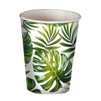 Vasos de hojas tropicales de 9 cm - 6 unidades