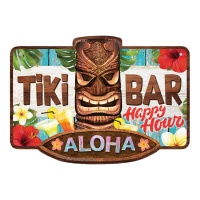 Cartel de Aloha Bar de 25 x 35 cm