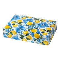 Caja de 23,5 x 16 x 5 cm de limones azul