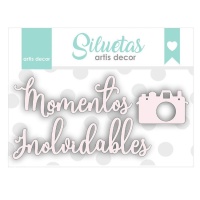 Chipboard Momentos inolvidables - Artis decor - 3 pieza