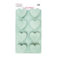 Molde de silicona de corazones - Scrapcooking - 8 cavidades