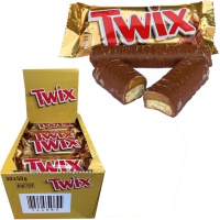 Twix de chocolate con leche y caramelo - 30 unidades