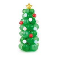 Guirnalda de globos de árbol de Navidad - PartyDeco - 98 unidades