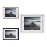 Marco de fotos Bahía blanco y negro para fotos de 24 x 30 cm - DCasa
