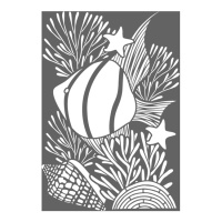 Plantilla Stencil de pez tropical de 30 x 20,5 cm - Artemio