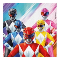 Servilletas de Power Rangers de 16,5 cm - 20 unidades