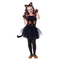Disfraz de gatita negra para niña