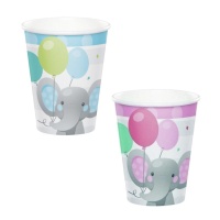 Vasos de Elephant Baby de 250 ml - 8 unidades