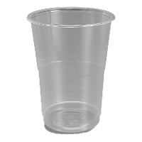 Vasos de 500 ml de plástico transparente - 15 unidades