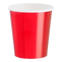 Vasos de 200 ml de cartón metalizados - 10 unidades