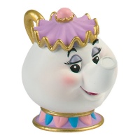 Figura para tarta de señora Potts de Bella y Bestia de 7 cm - 1 unidad