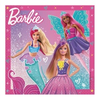 Servilletas de Barbie Fantasy de 33 x 33 cm - 20 unidades