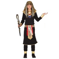 Disfraz de faraón egipcio con túnica juvenil para chico